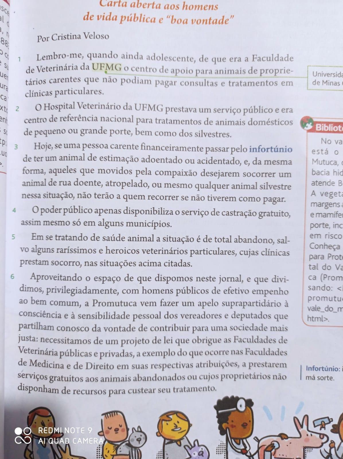 Refletindo Sobre O Textoo Texto Da Carta Que Você Acabou De 4128