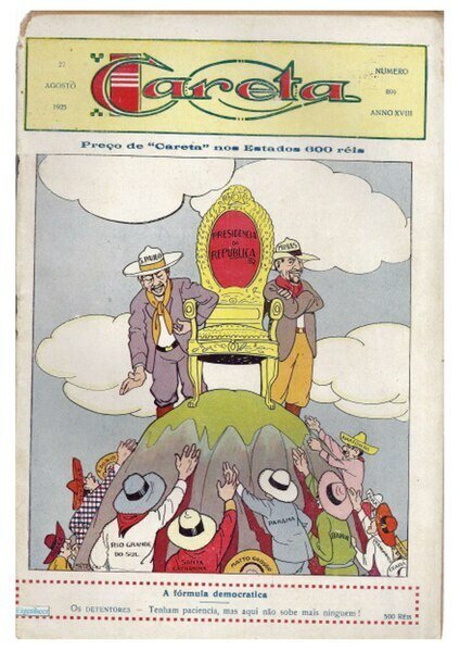 Charge sobre a Política do Café com Leite